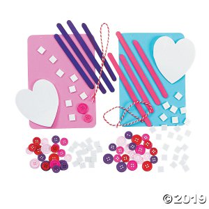 Valentine Button Frame Craft Kit (Makes 12)