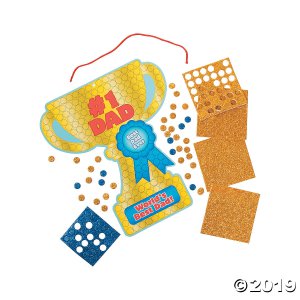 Dad Glitter Mosaic Sign Craft Kit (Makes 12)