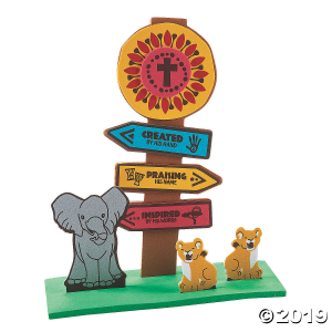 African Safari VBS 3D Directional Stand-Up Craft Kit (Makes 12)