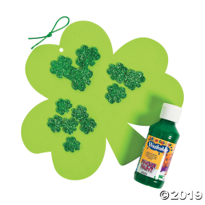 Shamrock Handprint Sign Craft Kit (Makes 12)