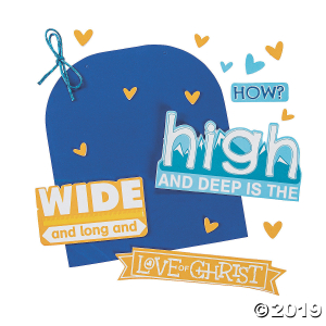 Ephesians 3:18 Sign Craft Kit (Makes 12)