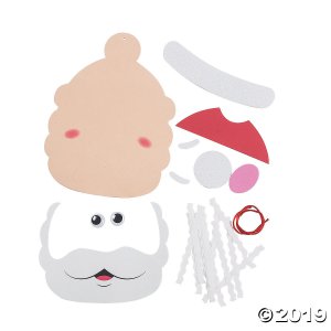 Santa Hanging Sign Craft Kit (Makes 12)