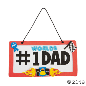Dad License Plate Sign Craft Kit (Makes 12)