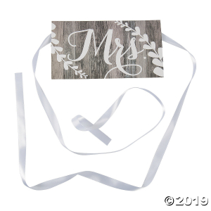 Mrs. Chair Wedding Sign (1 Piece(s))