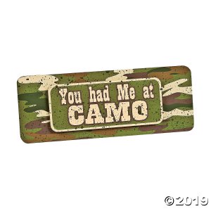 You Had Me at Camo Sign Wall Decoration (1 Piece(s))