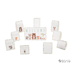 Woodland Party Cardstock Tabletop Signs (1 Set(s))