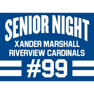 Personalized Senior Night Yard Sign (1 Piece(s))