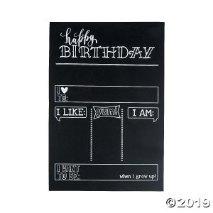 Birthday Milestone Chalkboard Sign (1 Piece(s))