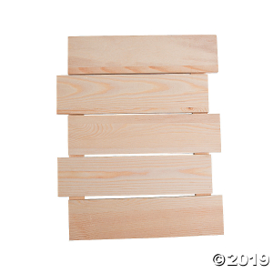 DIY Unfinished Wood Offset Plank Sign (1 Piece(s))