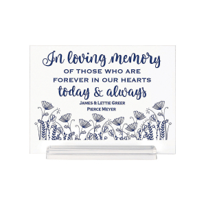 Personalized In Loving Memory Acrylic Sign (1 Piece(s))