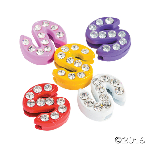 Small Rhinestone Letter Slide Charms - S (5 Piece(s))