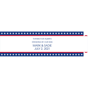 Men's Patriotic Socks with Personalized Wrap (1 Pair)