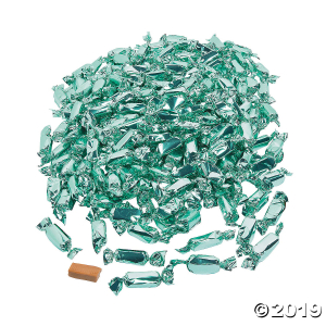 Mint Green Foil-Wrapped Caramels (189 Piece(s))