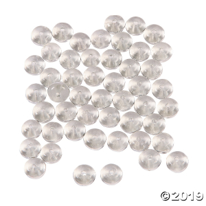 Clear with Silver Glass Spacers (50 Piece(s))