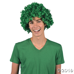 Green Team Spirit Wig (1 Piece(s))