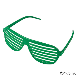Green Shutter Glasses - 12 Pc. (Per Dozen) Green Shutter Glasses - 12 Pc. (Per Dozen)
