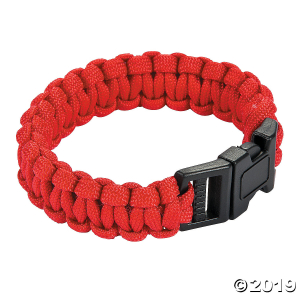 Large Red Paracord Bracelets (6 Piece(s))