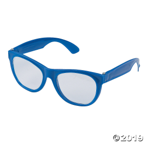 Blue Clear Lens Glasses - 12 Pc. (Per Dozen)