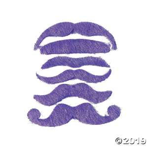 Purple Mustache Assortment (Per Dozen)