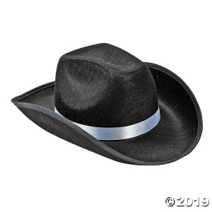 Adult's Black Cowboy Hat (1 Piece(s))