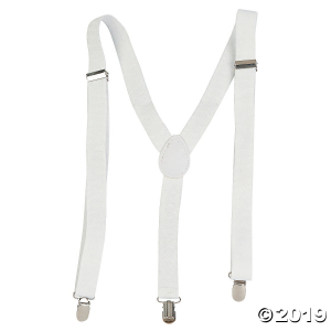 White Team Spirit Suspenders (1 Piece(s))