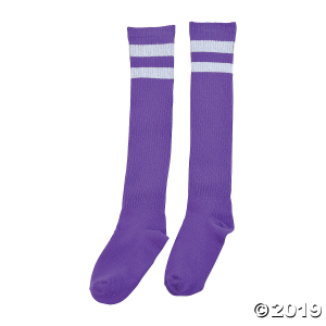 Purple Team Spirit Knee-High Socks (1 Pair)