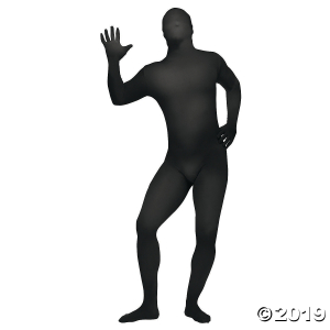 Adult's Plus Size Black Skin Suit Costume - 3XL
