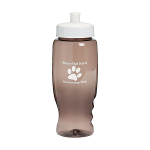 Transparent Black Paw Print Personalized Plastic Water Bottles (40 Piece(s))