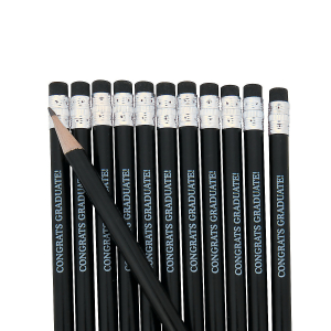 Black Personalized Pencils (24 Piece(s))