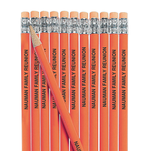 Orange Personalized Pencils (24 Piece(s))