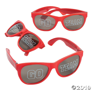 Go Team Red Sunglasses - 12 Pc. (Per Dozen)