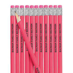 Neon Pink Personalized Pencils (24 Piece(s))