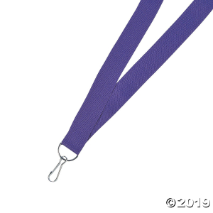 Purple Nylon Lanyards (Per Dozen)