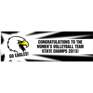 Large Team Spirit Custom Photo Banner - Burst (1 Piece(s))