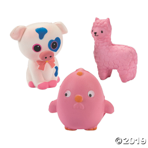 Scented Farm Animal Slow-Rising Squishies (Per Dozen)