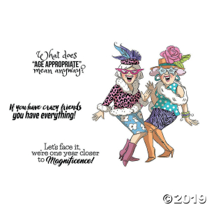 Cling Rubber Stamps -Crazy Friends (1 Set(s))