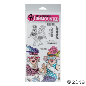 Cling Rubber Stamps -Crazy Friends (1 Set(s))