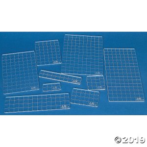 Tim Holtz Acrylic Stamping Grid Blocks 9/Pkg - - 7498035