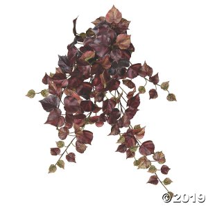 Vickerman 28" Burgundy Grape Leaf Hanging Bush (1 Piece(s))