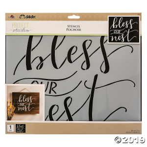 FolkArt® Project Studio Painting Stencils  Bless Our Nest (1 Piece(s))