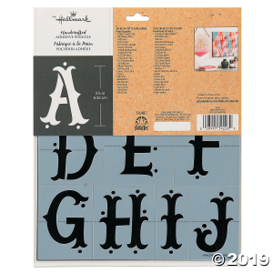 Hallmark Adhesive Stencils Enchanting Font Design (1 Set(s))