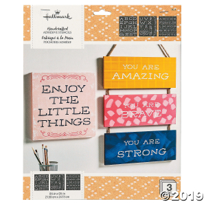 Hallmark Adhesive Stencils So Happy Font Design (1 Set(s))