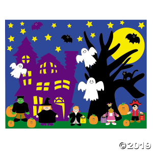 DIY Halloween Sticker Scenes (Makes 12)