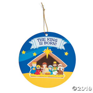Nativity Sticker Scene Ornaments (Makes 24)