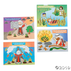 Stories of Moses Mini Sticker Scenes (Makes 24)