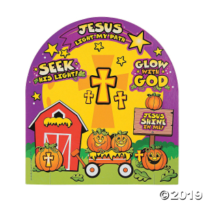 3D Christian Pumpkin Sticker Scenes (Makes 12)