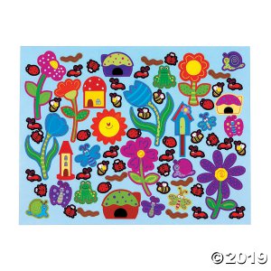 DIY Flower Garden Sticker Scenes (Makes 12)