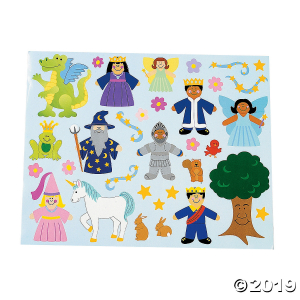 12 DIY Fairy Tale Sticker Scenes (Makes 12)