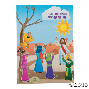 Zacchaeus Mini Sticker Scenes (Makes 12)