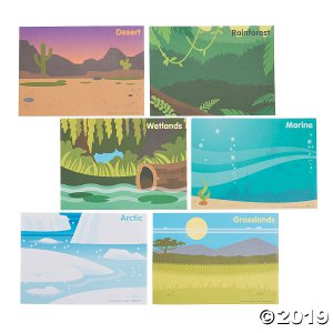 Animal Habitat Mini Sticker Scenes (Makes 24)